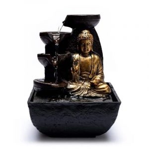 Fontaine à Eau Bouddha de la Compassion (13,3 x 13,3 x 17,3 cm)
