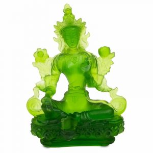 Statuette Tara Verte (Vert Transparent)