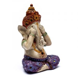 Figurine Ganesha de la Sagesse - Voir (15 x 10 x 21 cm)