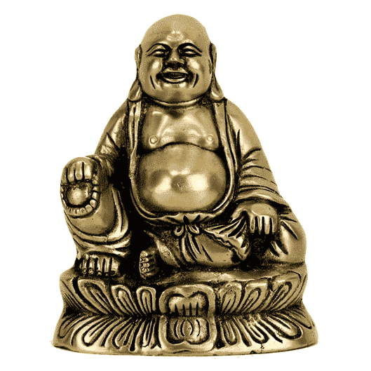 Figurine Bouddha Heureux Maitreya - 13 cm