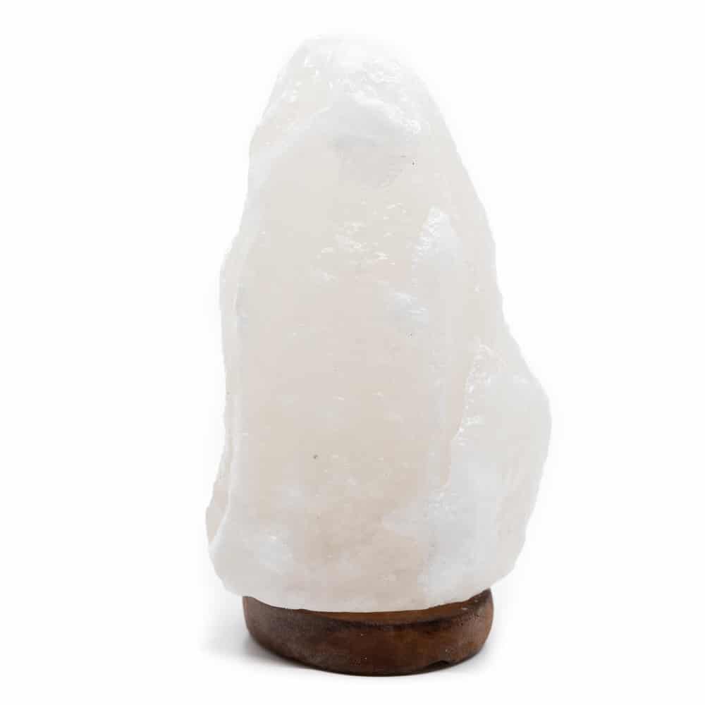 Lampe à Sel d'Himalaya Blanche (1-2 kg) environ 15 x 11 x 9 cm