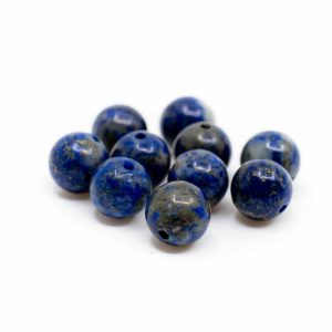 Perles Pierre Précieuse Lapis Lazuli en Vrac - 10 pièces (6 mm)
