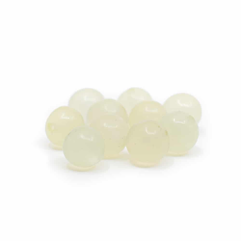 Perles de Pierre Précieuse en vrac Jade vert - 10 pièces (6 mm)