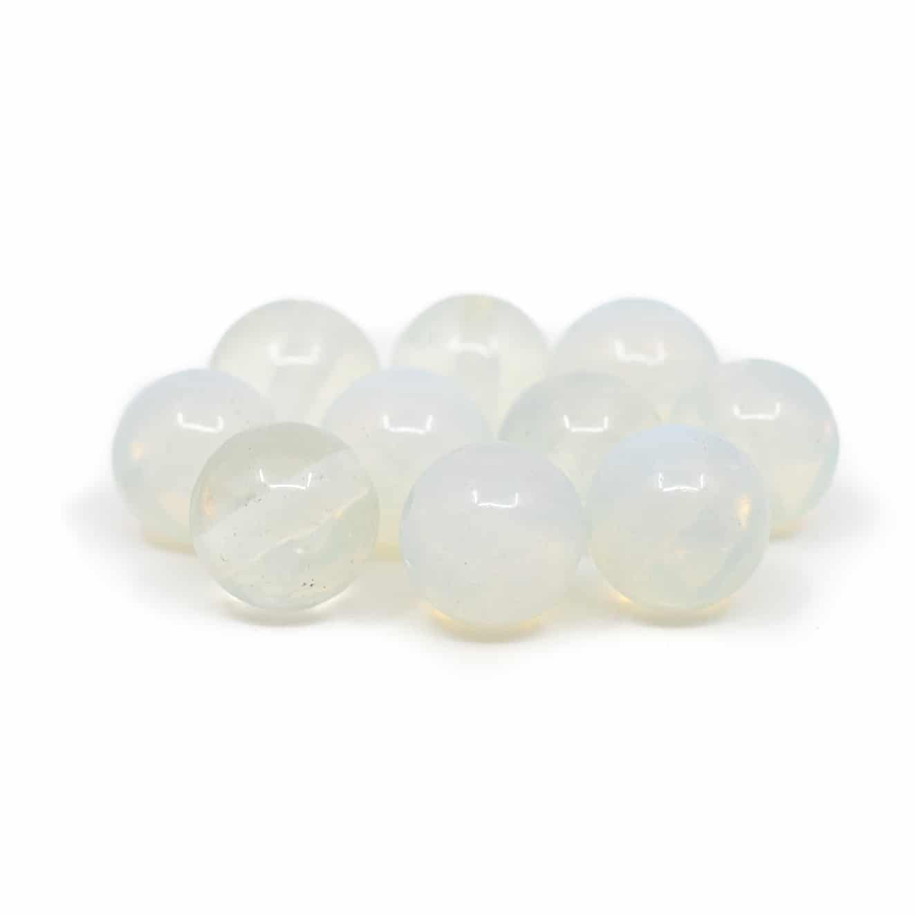 Perles en Pierre Précieuse Opaline en Vrac - 10 pièces (8 mm)