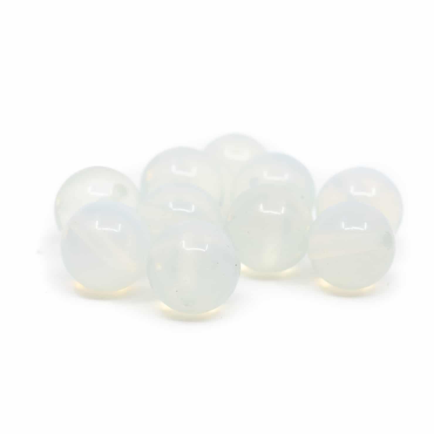 Perles Pierre Précieuse Opaline en vrac - 10 pièces (10 mm)