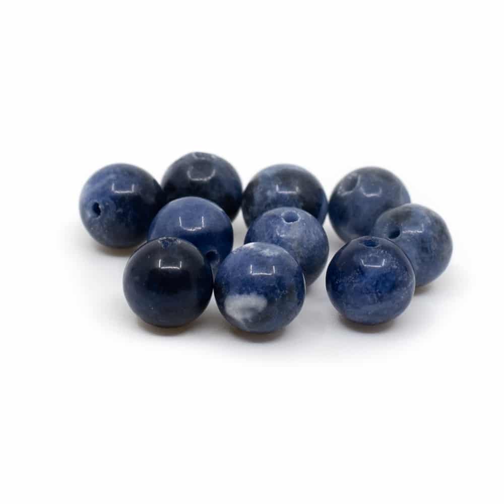 Perles de Pierre Précieuse Nouvelle Sodalite en vrac | 10 pièces (6 mm)