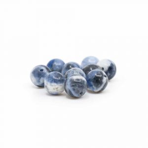 Perles Pierre Précieuse Sodalite en Vrac - 10 pièces (6 mm)