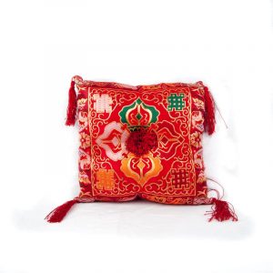 Coussin pour Bol Chantant Deluxe - Double Dorje Rouge