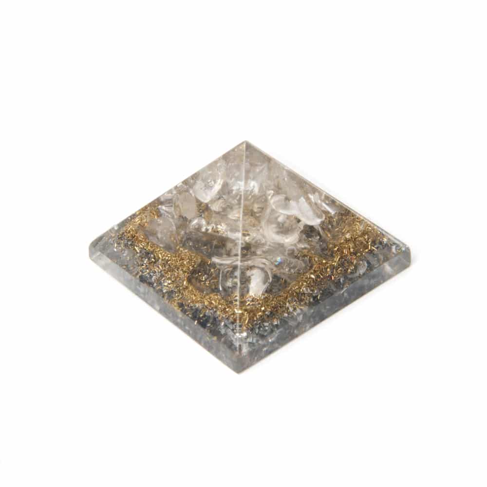 Mini Pyramide Orgonite / Cristal de Roche (25 mm)