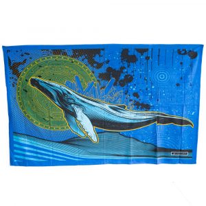 Tapisserie Authentique Baleine Volante en Coton  (215 x 135 cm)