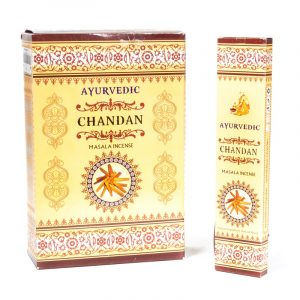 Encens Ayurvédique Masala Chandan Premium (12 boîtes)