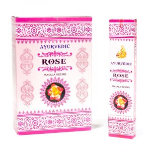 Encens Ayurvédique Masala Rose Premium (12 Boîtes)