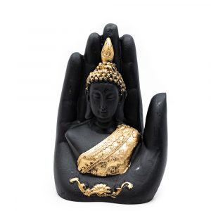 Bouddha de Couleur Or dans une Main (15 cm)