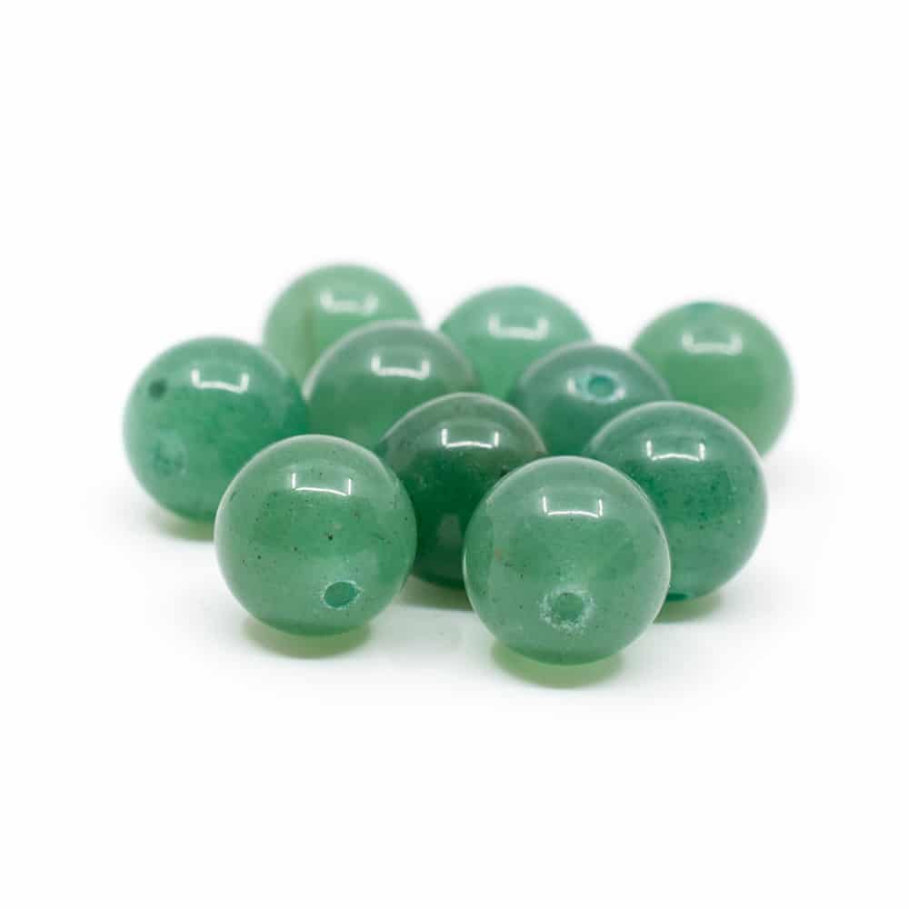 Perles Aventurine Verte en Vrac - 10 pièces (12 mm)