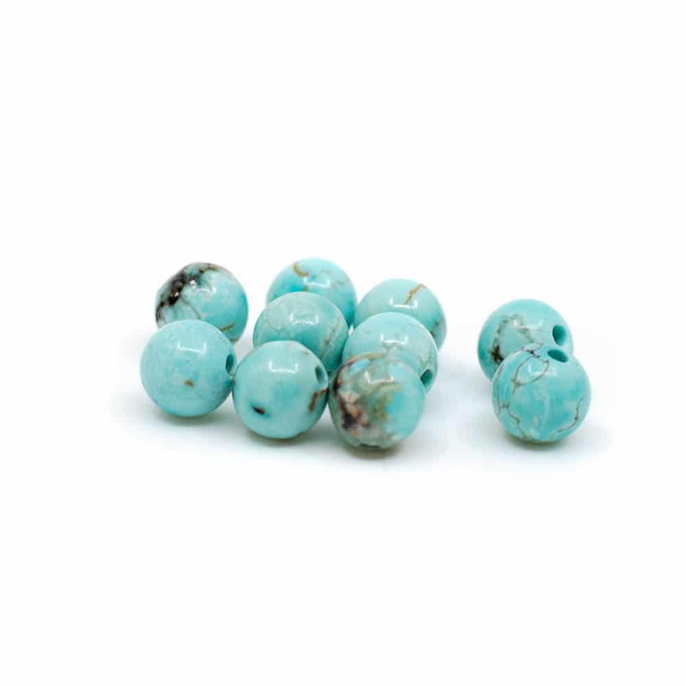 Perles Pierre Turquoise en Vrac - 10 pièces (4 mm)