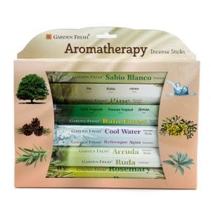 Coffret Cadeau d'Encens | Aromathérapie | Fraîcheur Jardin (6 paquets)
