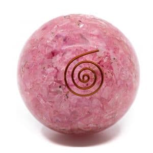 Sphère Orgonite Quartz Rose (60 mm)