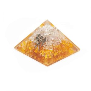 Pyramide Orgonite / Citrine - Ange (70 mm)