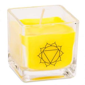 Bougie Parfumée Écologique - Cire de Colza - Chakra Plexus Solaire (3e chakra)