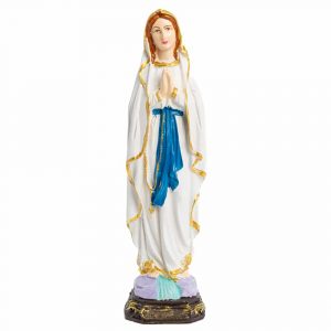 Statuette Sainte Marie de Lourdes - Peinte à la Main (30 cm)
