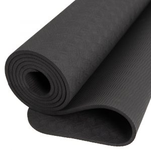 Tapis de Yoga Spiru TPE Noir - Extra Epais - 6 mm - 183 x 61 cm