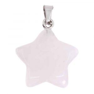 Pendentif Quartz Rose - Étoile (2 cm)