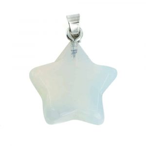 Pendentif Opaline - Étoile (2 cm)