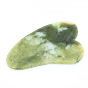 Grattoir Guasha Jade en Forme de Coeur (70 mm)