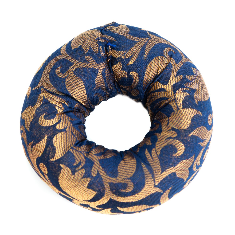 Coussin Bleu pour Bol Chantant en Forme d'Anneau (10 x 3 cm)