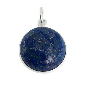 Pendentif Lapis Lazuli - Argent 925 - Rond (15 mm)