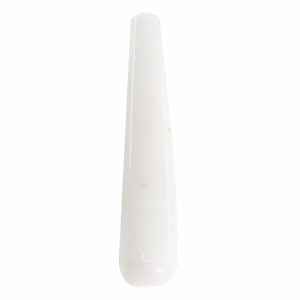 Bâton Yoni Jade Blanc - 10 cm