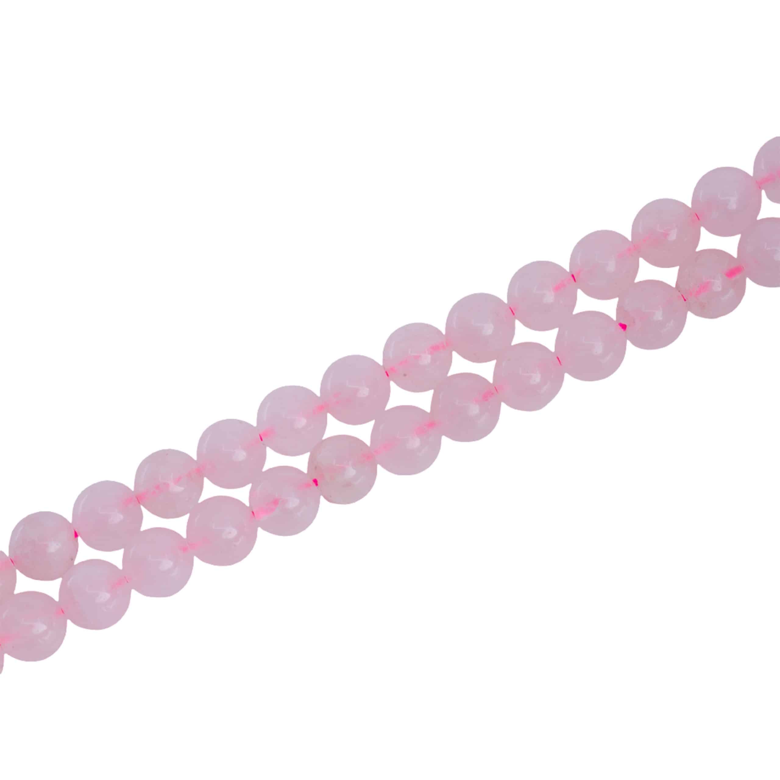 Perles de la Pierre Précieuse Quartz Rose (8 mm)