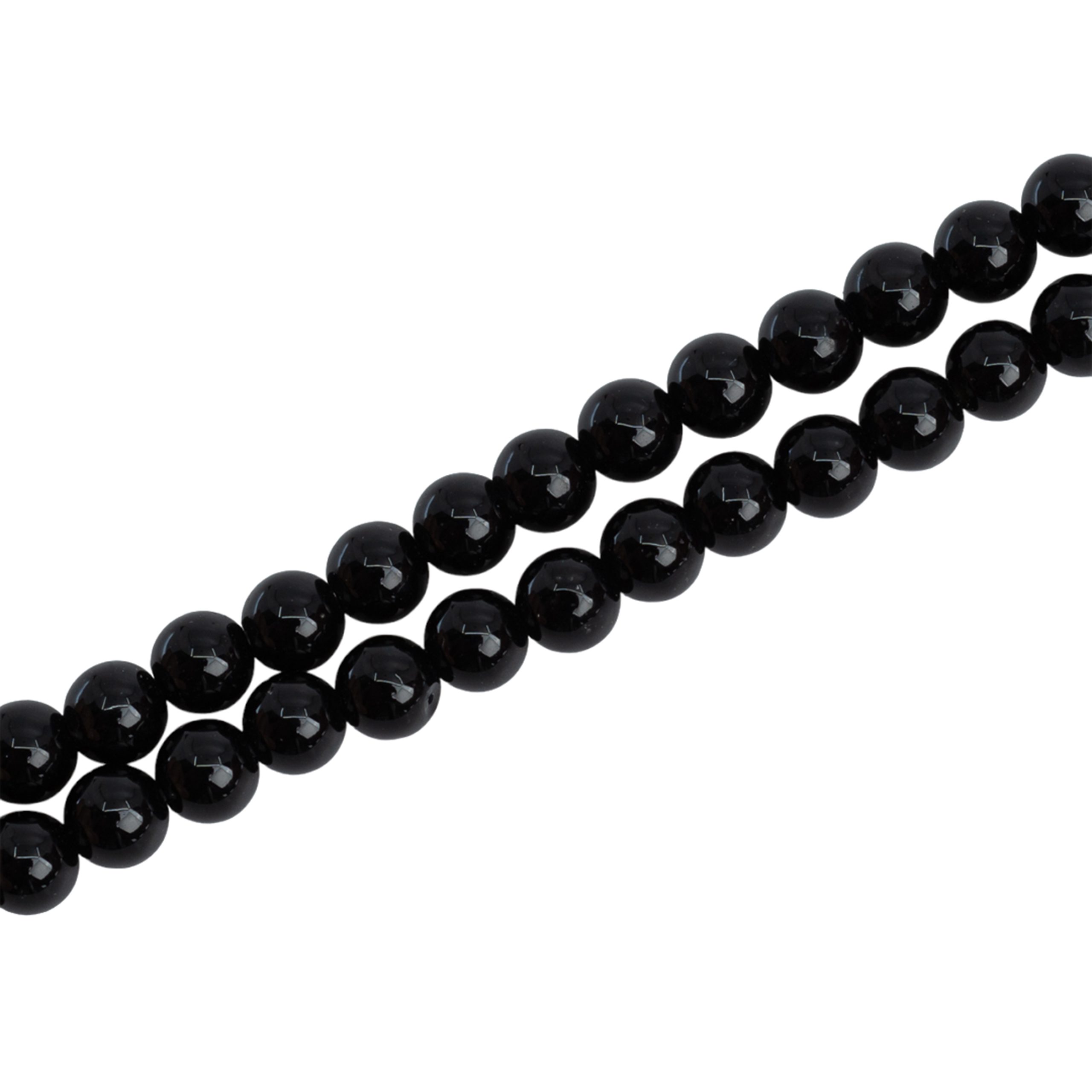Perles de la Pierre Précieuse Onyx Noir (4 mm)