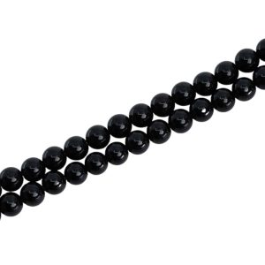 Perles de la Pierre Précieuse Onyx Noir (6 mm)