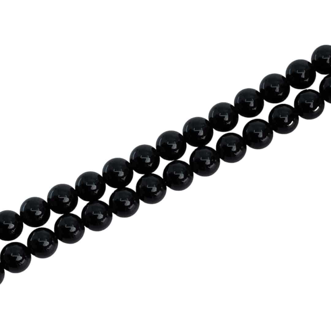Perles de la Pierre Précieuse Onyx Noir (8 mm)