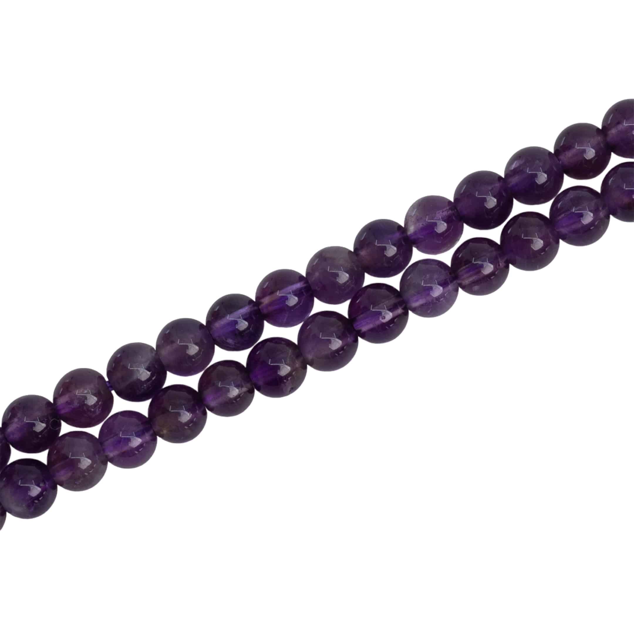 Perles de la Pierre Précieuse Améthyste (4 mm)