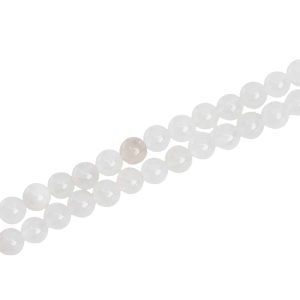 Perles de la Pierre Précieuse Jade Blanc (6 mm)