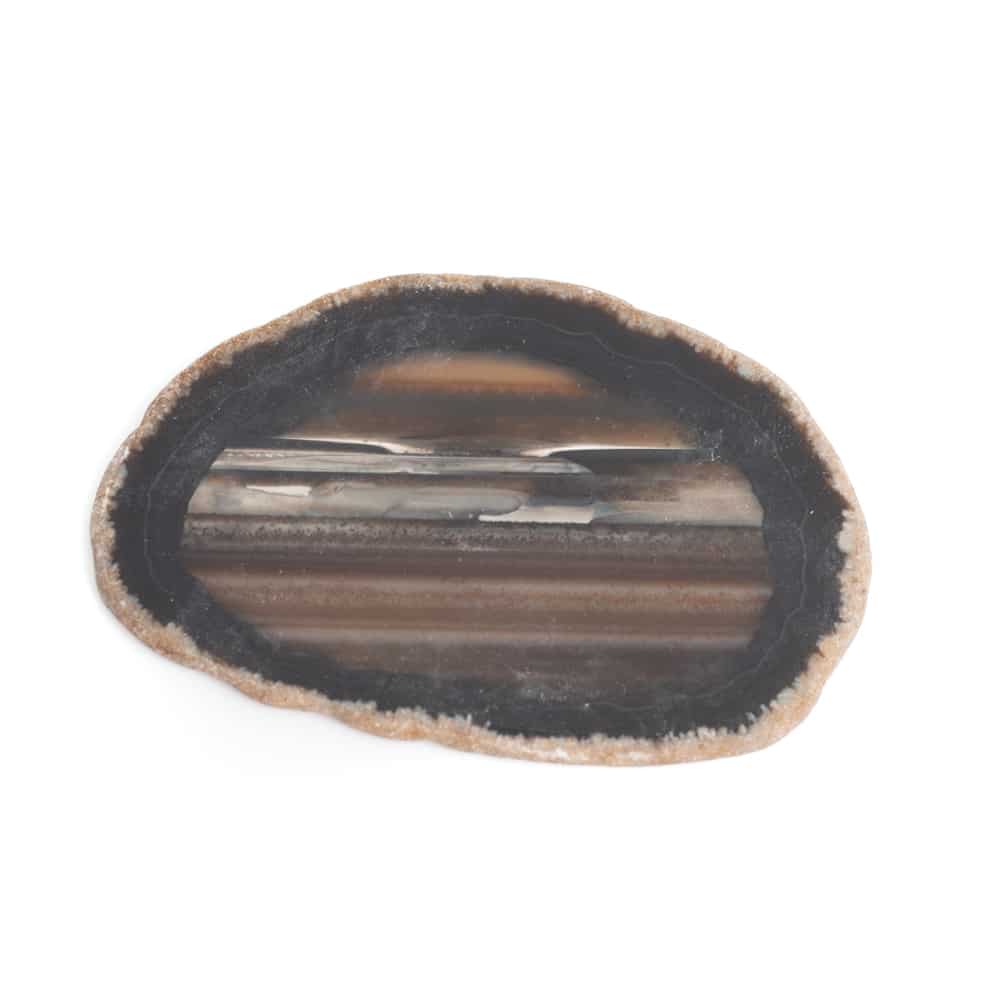 Disque Agate Noire - Taille Moyenne (6 - 8 cm)