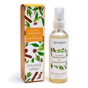 Spray Désodorant Aromafume Smudge Sauge Blanche et Bois de Santal - 100ml