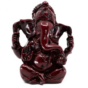 Figurine de Ganesha Rouge Foncé (9 cm)