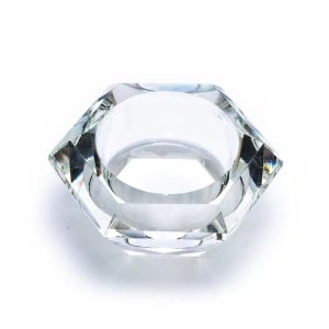 Bougeoir en Verre - Forme de Diamant (7 x 3,5 cm)