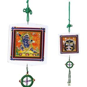 Pendentif de protection tibétain Vajrapani pour voiture ou fenêtre