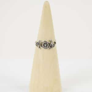 Bague Fleurie en Argent Dakini Mt. 7/55 - RB248