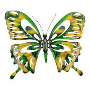 Papillon Métallique Vert Décoration Murale de Sarana, 420 grammes