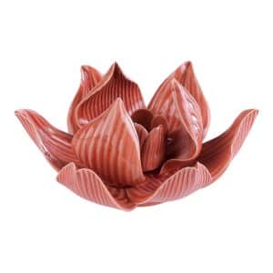 Porte-encens en céramique Lotus Rose - Sawahasa