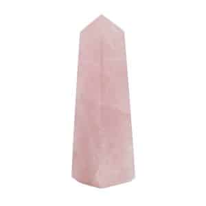 Obélisque en pierre précieuse Quartz Rose – 4 côtés (50 - 80 mm)