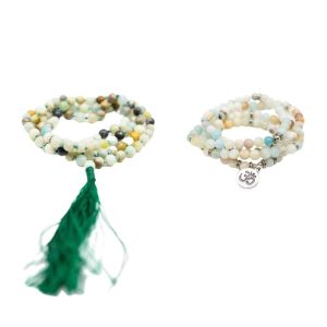 Ensemble Mala Collier & Bracelet - Amazonite - Lot