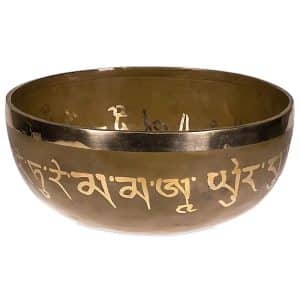 Bol chantant Tara Bouddha martelé en bronze 2200-2400g