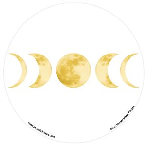 Autocollant de fenêtre phases de la lune de Taïwan