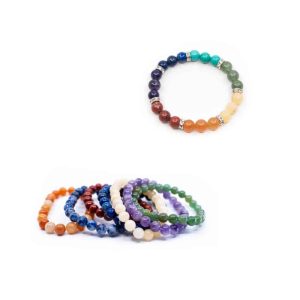 Ensemble de Bracelets 7 Chakras (avec 8 Bracelets)